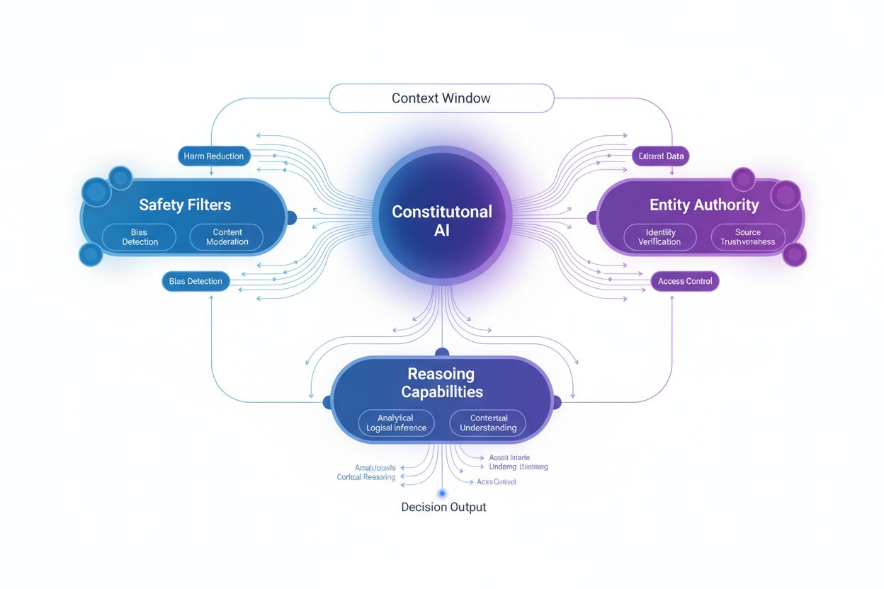 Claude AI Constitutional Framework Architecture Visualization