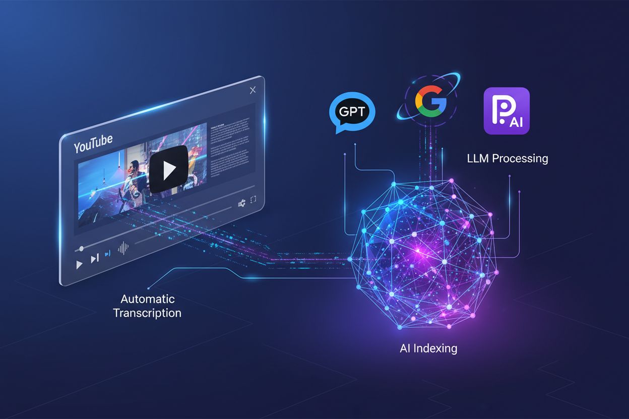 YouTube transcript processing by AI systems