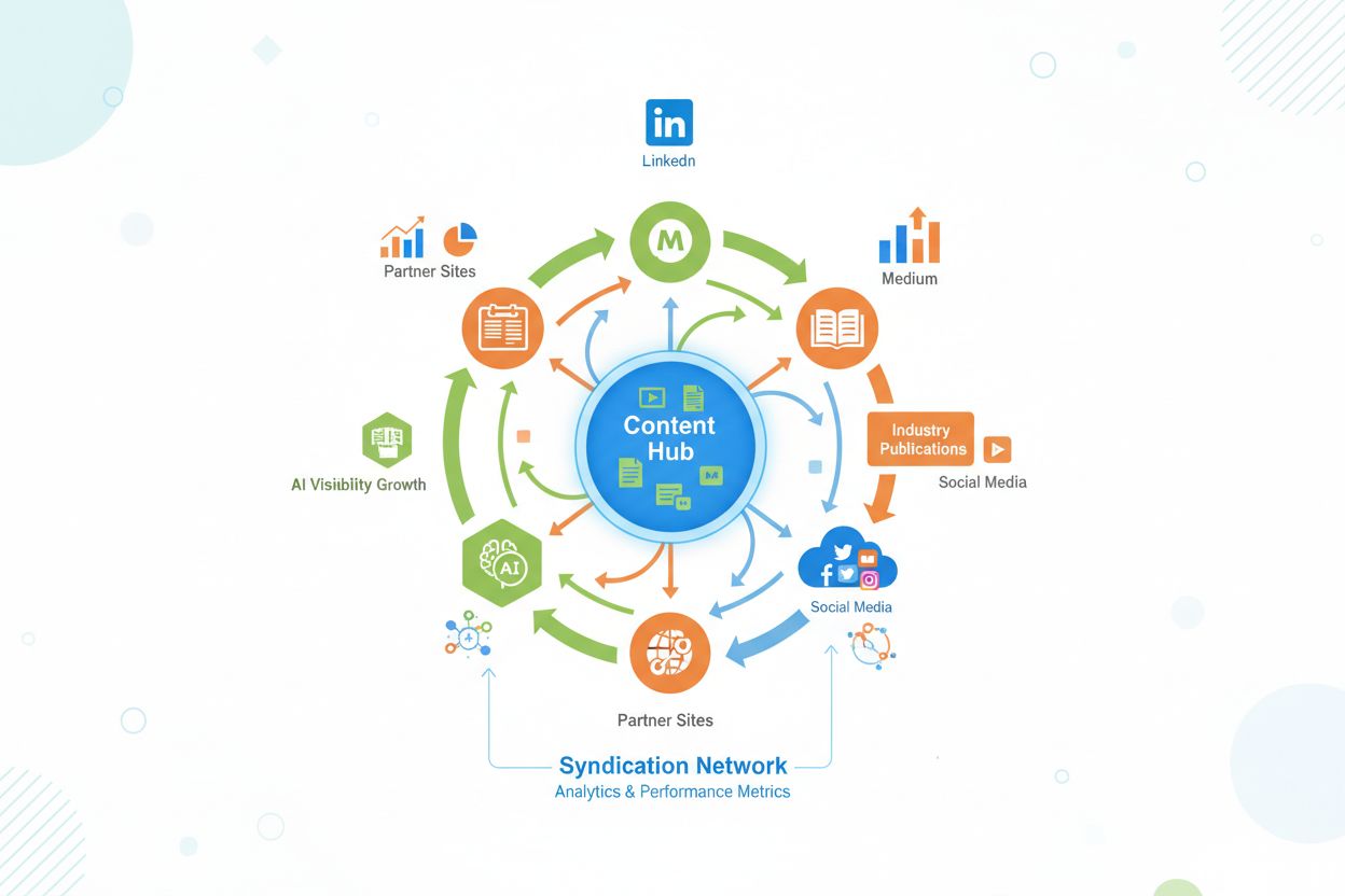 Content Syndication Ecosystem for AI Visibility