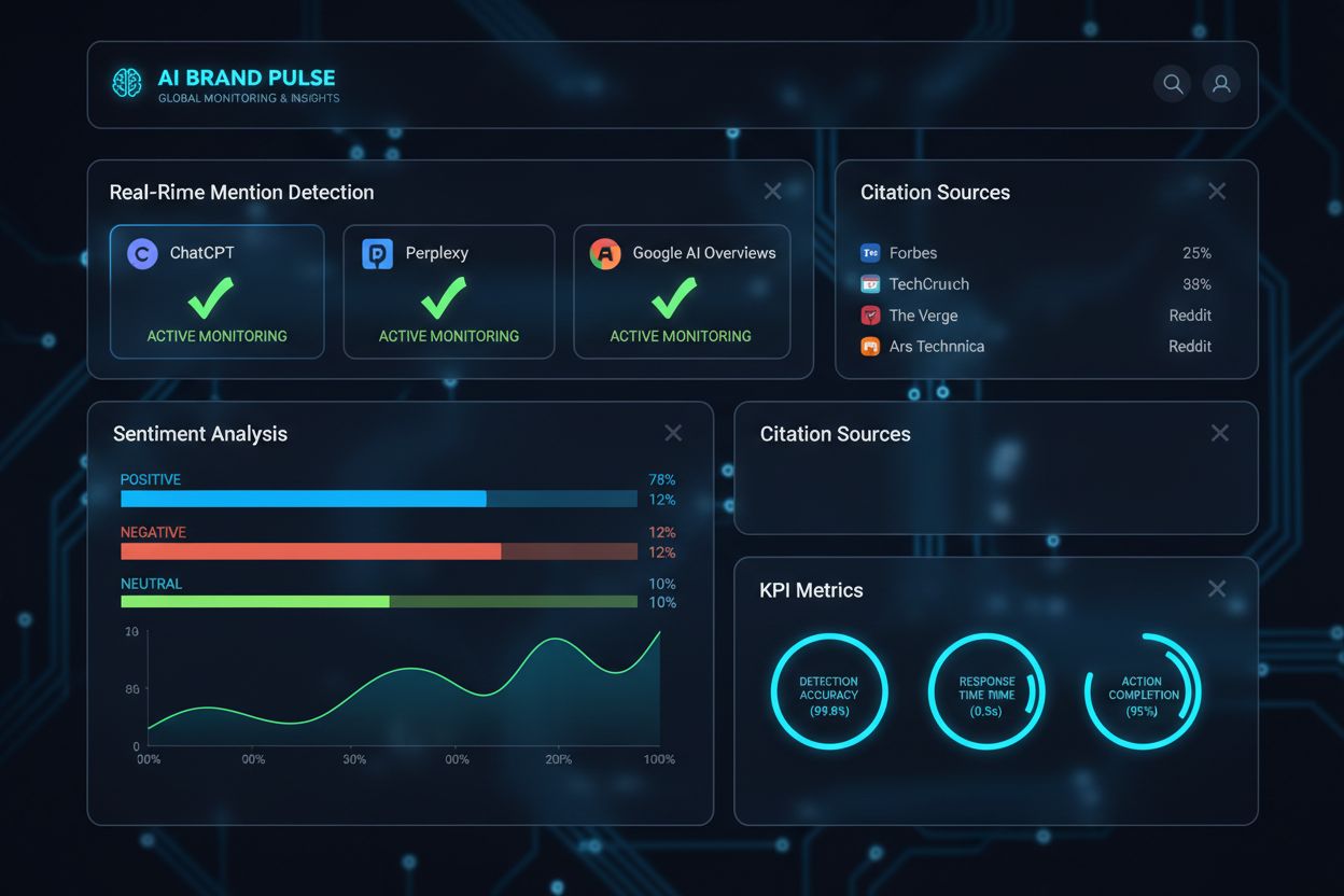 AI Brand Monitoring Dashboard with Real-time Detection and KPI Metrics