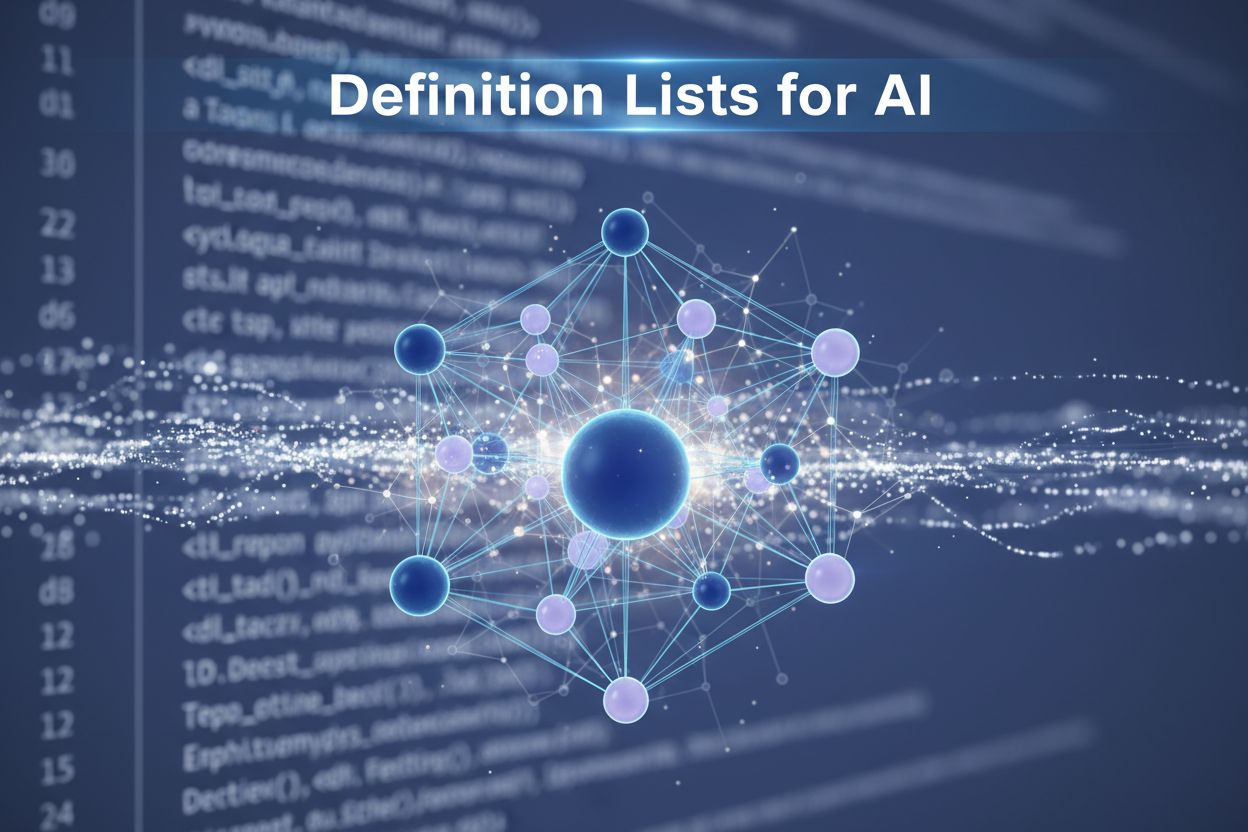 Definition Lists for AI: Structured Terminology