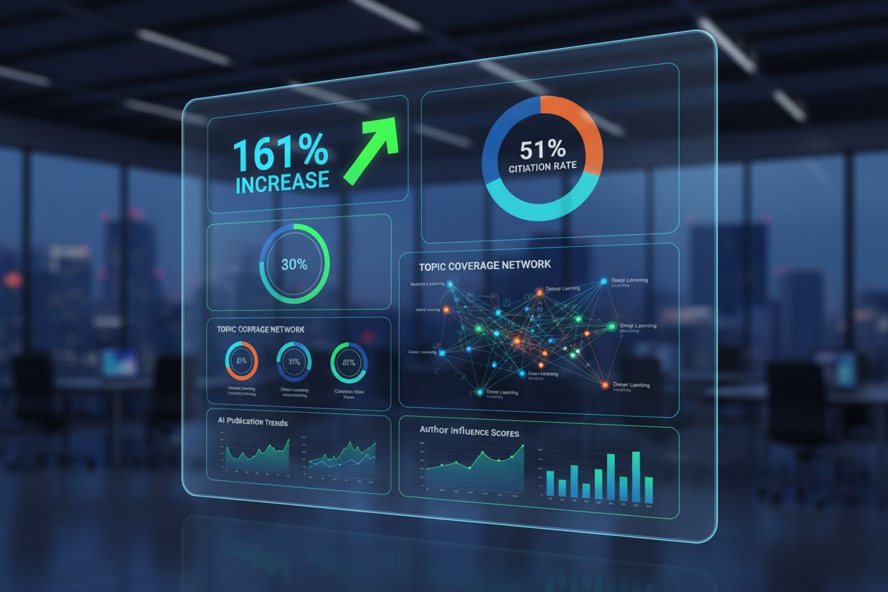 AI citation statistics and metrics visualization