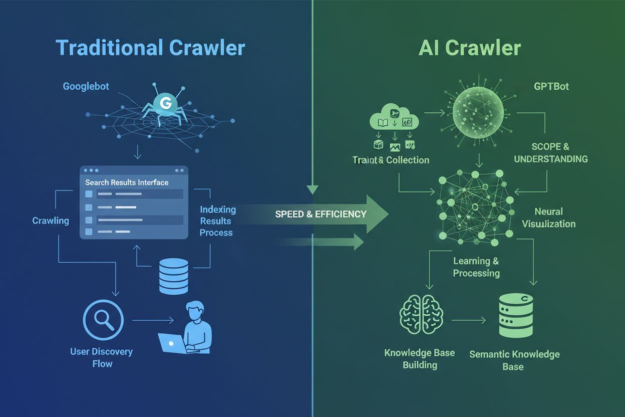 AI Crawler vs Traditional Crawler Comparison