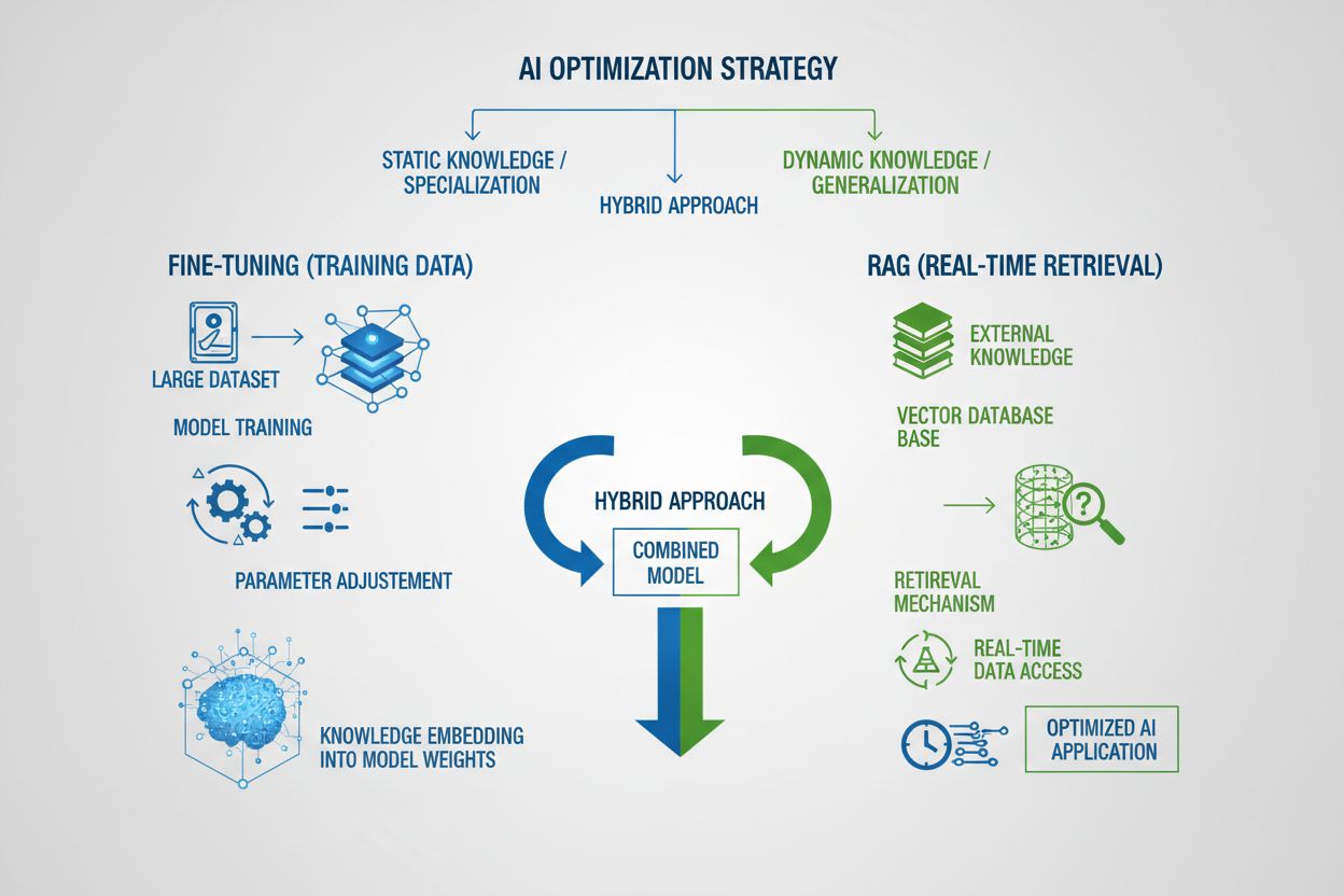 Training Data vs Real-Time Retrieval: Optimization Strategies