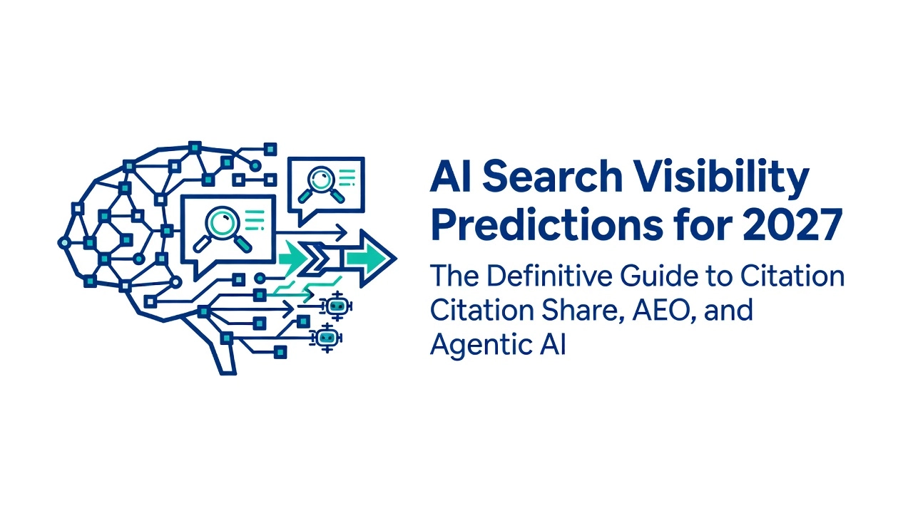 AI-søge-synlighedsforudsigelser for 2027: Citationsandel, AEO og Agent AI