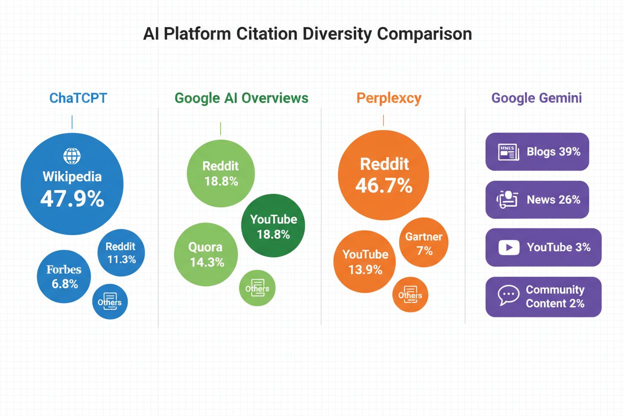 AI platform citation diversity comparison chart