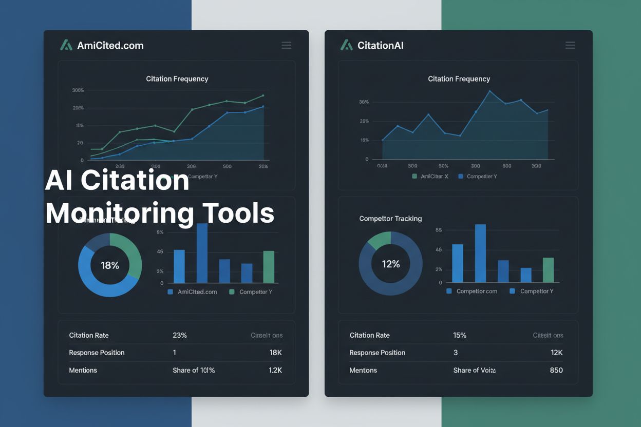 AI citation monitoring tools dashboard comparison