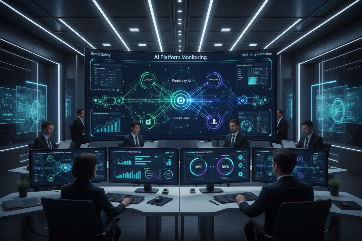 Multi-platform AI monitoring system tracking ChatGPT, Perplexity, and Google Gemini