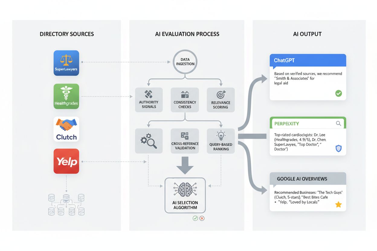 How AI systems evaluate and select information from industry directories