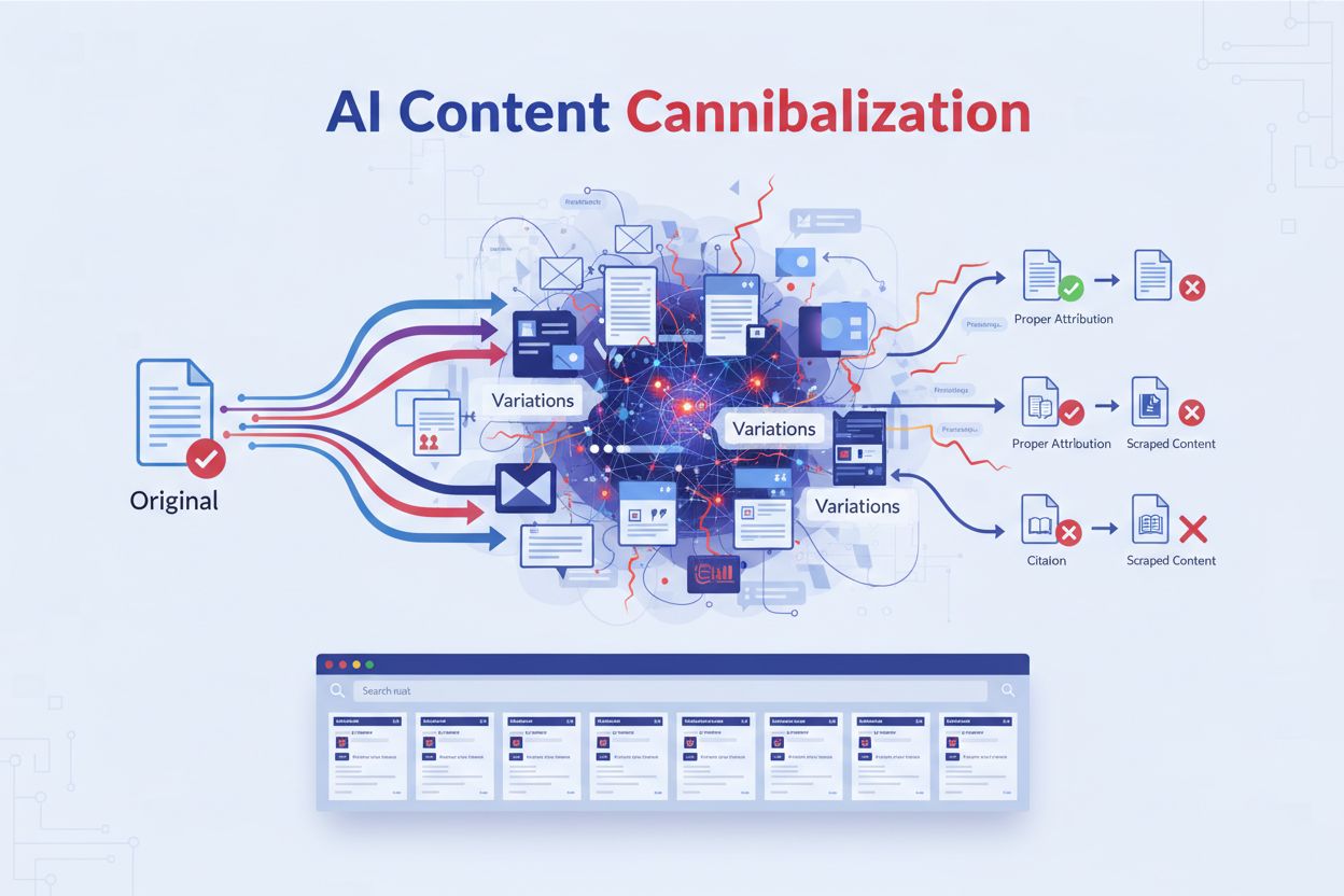 AI Content Cannibalization: Definition & Impact on Content Distribution