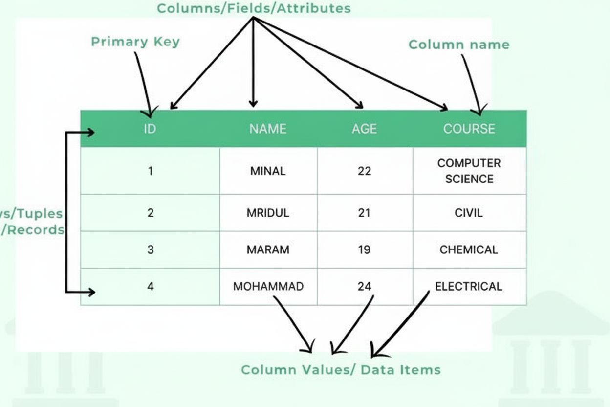 Table - Organized Data in Rows and Columns