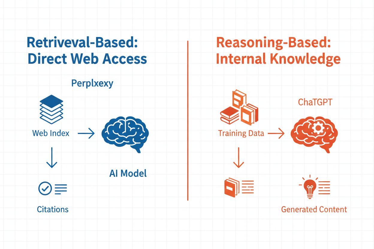 Retrieval-based vs reasoning-based AI models comparison