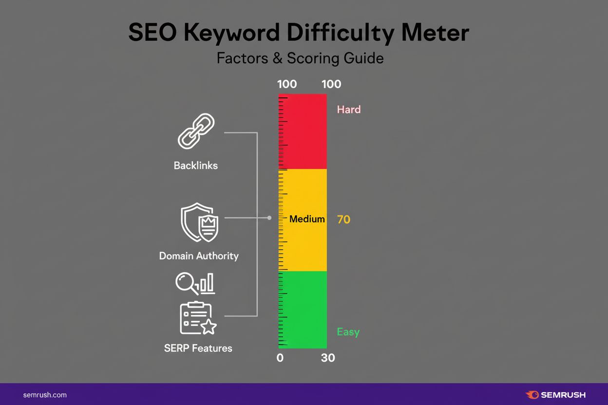 Keyword Difficulty: Measure of Ranking Competition for a Keyword