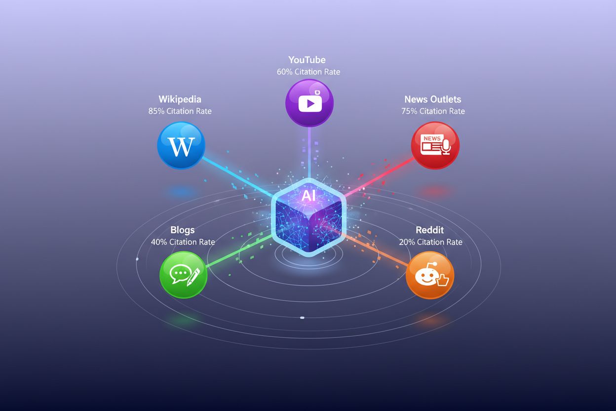 AI system analyzing and selecting from multiple diverse sources