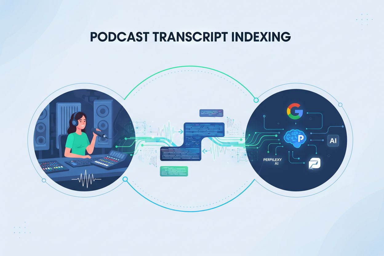 Podcast Transcript Indexing: Making Podcasts Discoverable to AI Systems