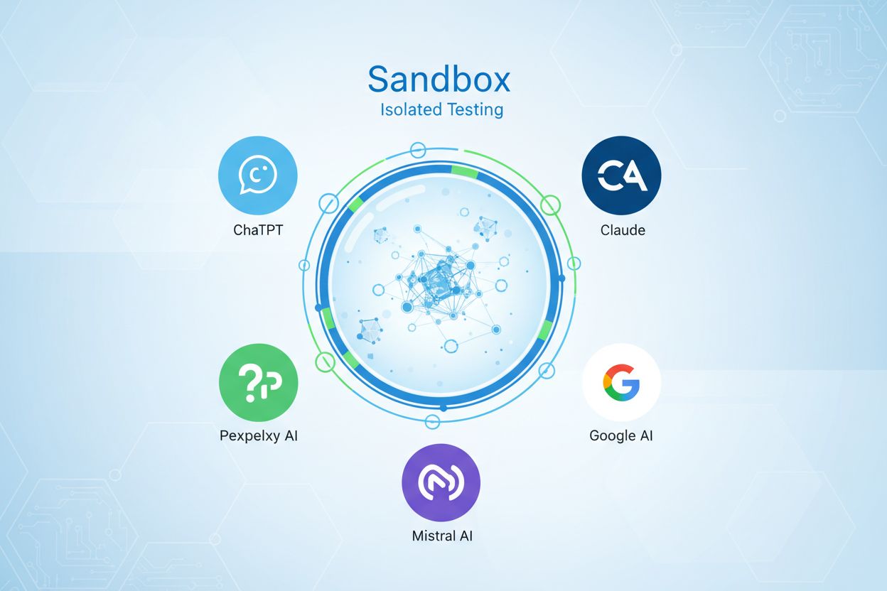 AI Testing Environment sandbox with multiple AI platforms