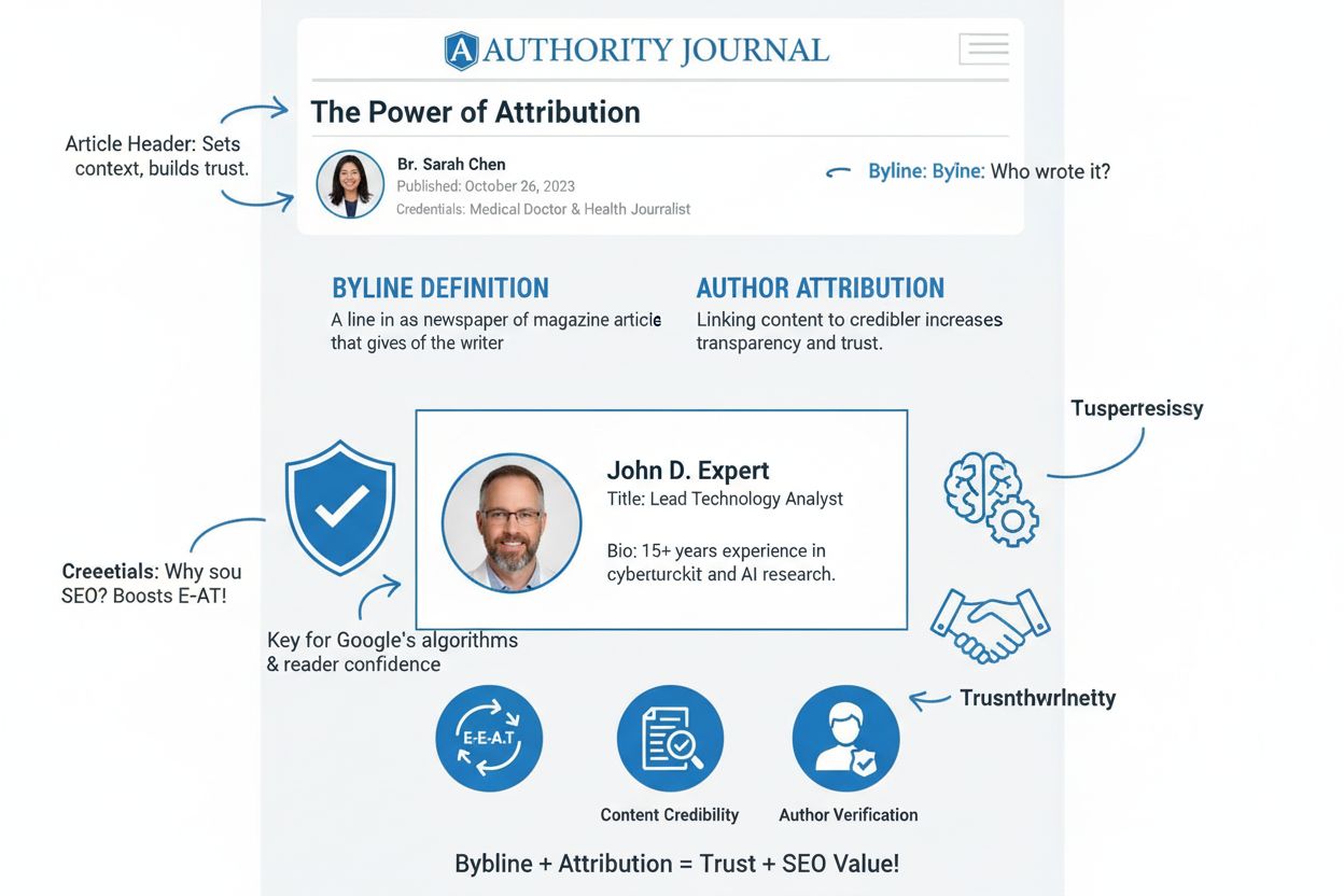 Byline: Definition and Author Attribution in Content