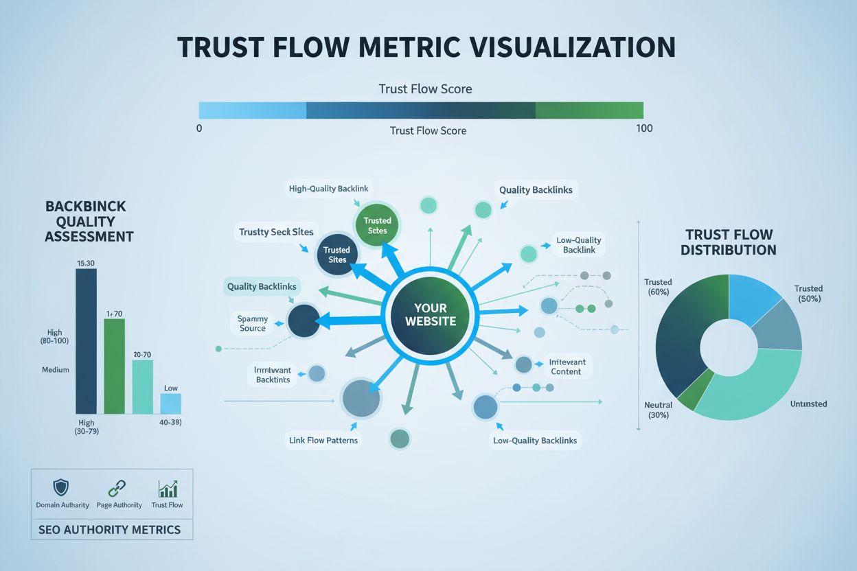 Trust Flow: Metric Measuring Link Trustworthiness