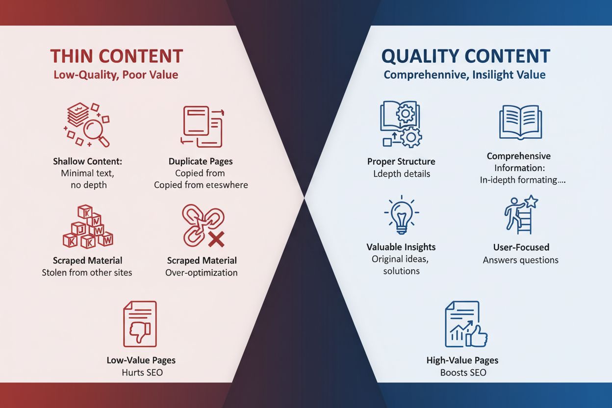 Thin Content: Definition, Types, and How to Identify and Fix Low-Quality Pages