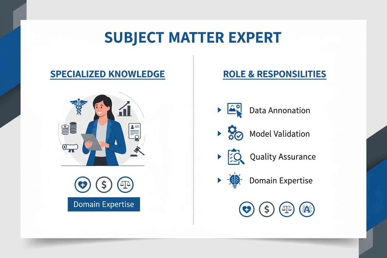 Subject Matter Expert (SME) - Definition and Role in AI Training