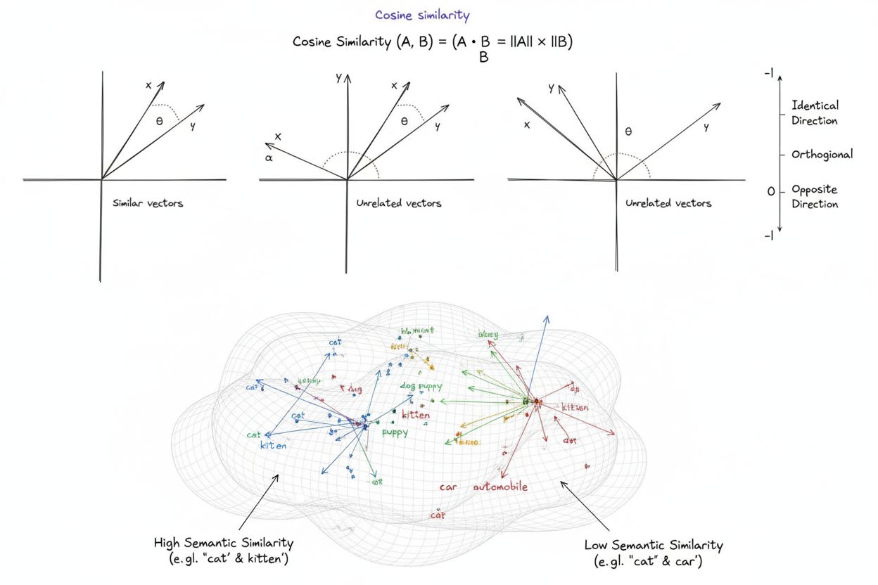 Cosine Similarity: Mathematical Measure of Vector Similarity
