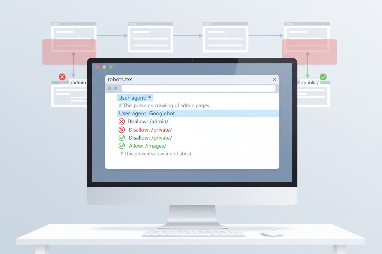robots.txt configuration file visualization