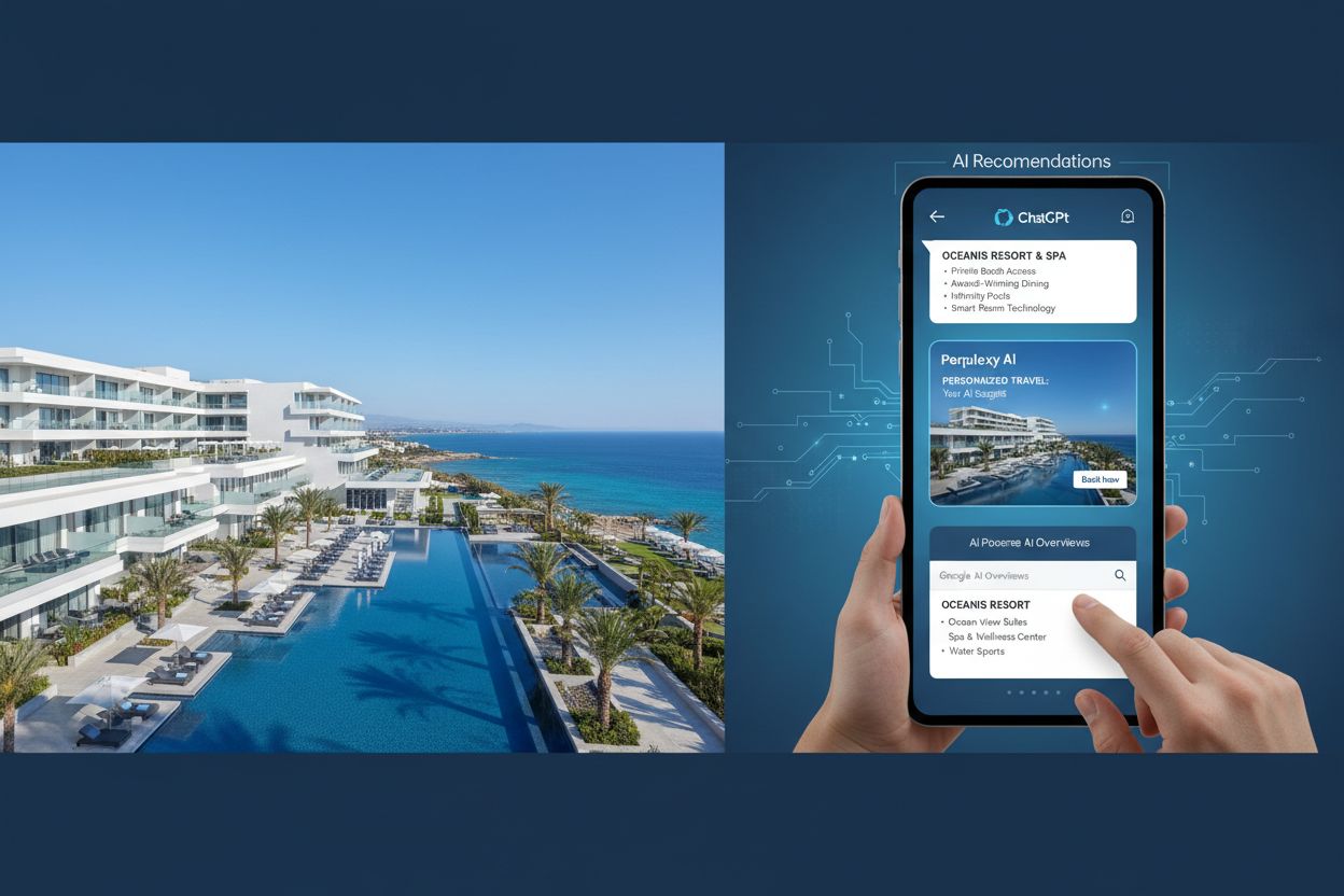 AI platforms recommending hotels and travel accommodations