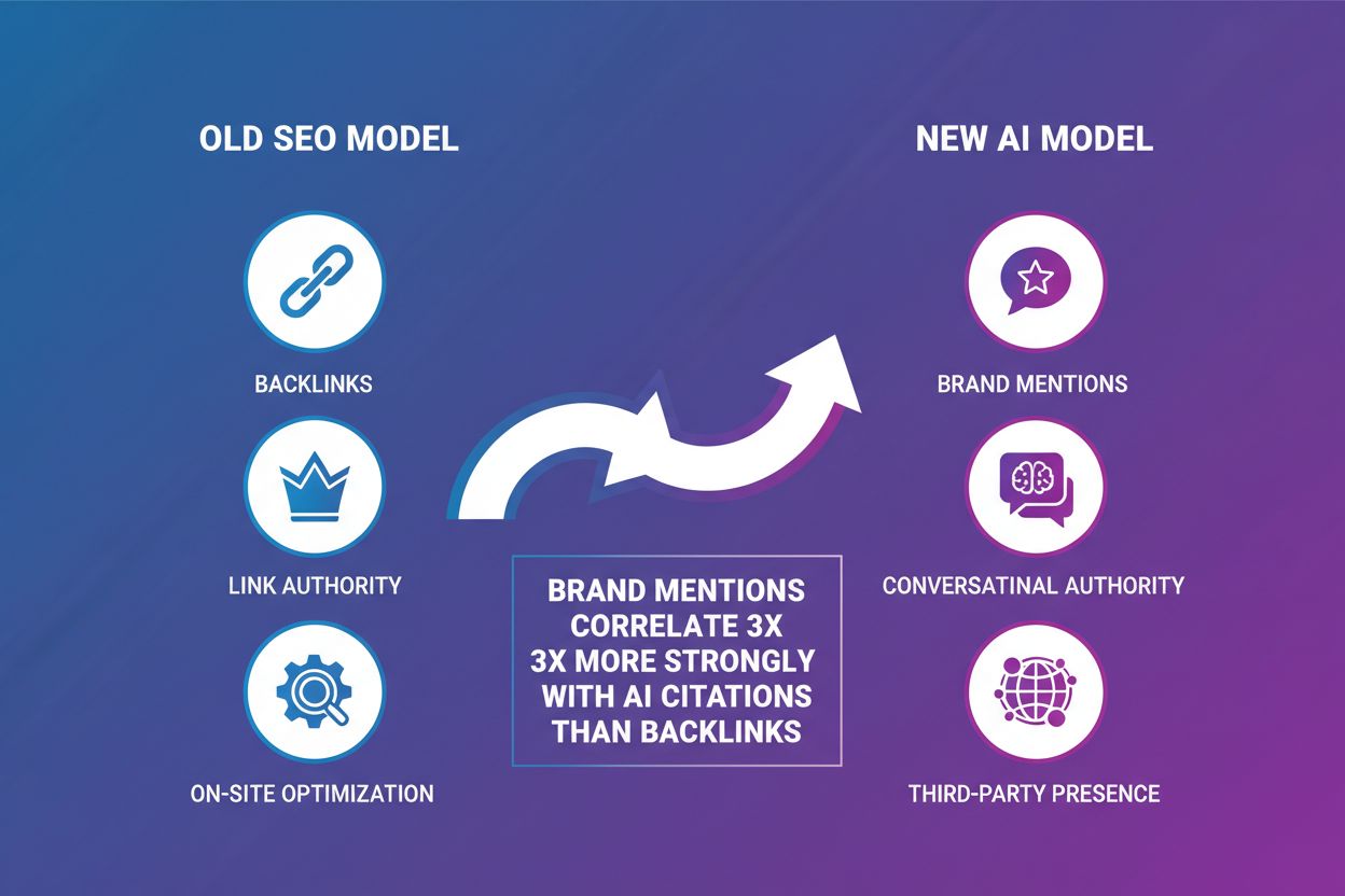 Mudança de paradigma de autoridade de backlinks para menções de marca